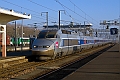 A Saint Brieuc, ce TGV A 346 en provenance de Paris entre en gare le 29.12.2008